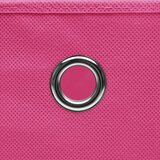  Kutije za pohranu od netkane tkanine 4 kom 28 x 28 x 28 cm roze | shoptok.hr