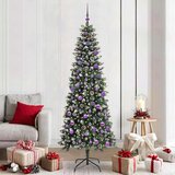 vidaXL Umestno božično drevo med 300 LED Zelena 86 x 86 x 210 cm | Shoptok.si