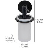 Wenko Mat crni stakleni samoljepljiv dozator sapuna 150 ml Bivio – | shoptok.hr