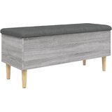  Klupa za pohranu siva boja hrasta 102x42x46cm konstruirano drvo | shoptok.hr