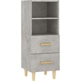  Komoda betonsko siva 34,5x34x90 cm konstruiran les, (20654342) | Shoptok.si