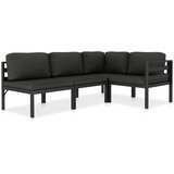  4-dijelna vrtna garnitura s jastucima aluminijska antracit | shoptok.hr