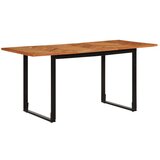 vidaXL Jedilna miza 160x80x75 cm masivni les akacija | Shoptok.si