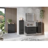 Germania Antracitno sivi zidni ormarić s umivaonikom u mat dekoru 81x65 cm Crandon – | shoptok.hr