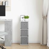  Kreveta s ladicama Betonski sivi 25,5 x 22 x 69,5 cm | shoptok.hr