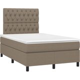  Krevet s oprugama i madracem smeđesivi 120 x 200 cm od tkanine | shoptok.hr