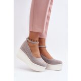 Boto Women's Grey Wedge Espadrilles Malla | Eponuda.ba
