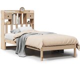  Krevet s regalom za knjige bez madraca 90x200 cm od borovine | shoptok.hr