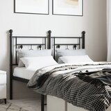 Maison Chic kovinsko posteljno vzglavje - vzglavna omarica - nočna omarica črno 120 cm, (21705348) | Shoptok.si