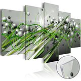  Slika na akrilnom staklu - Green Rhythm [Glass] 200x100 | shoptok.hr