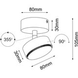  Brosline 2291 - Spot svetiljka DROP 1xGX53/9W/230V bela | Eponuda.com