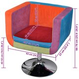  Kockasta Fotelja s Patchwork Dizajnom Tkanina | Eponuda.ba