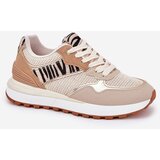 Boto Women's Sports Shoes On Platform Zebra Beige Davinara | Shoptok.si