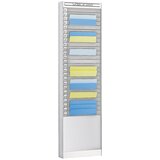  tabla za urejanje dokumentov, 1 x 25 predelkov, din A4, navpična postavitev dokumentov, aluminijasto srebrna | Shoptok.si