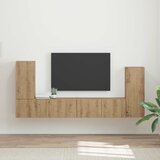 Set TV komoda 4 kom. Umjetnički hrast Konstruirano drvo | shoptok.hr