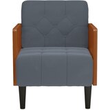 SOFA s naslonima za ruke tamno siva 55 cm baršunasta | shoptok.hr