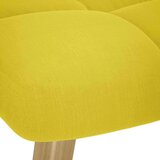  Gugalni stol s podnožnikom Svetlo rumena tkanina, (21814828) | Shoptok.si