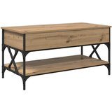 vidaXL Klubska miza Umetni hrast 100 x 50 x 50 cm Konstruiran les, (5000092078) | Shoptok.si