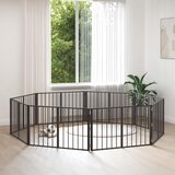  Vrata za pse 8 pcs Crna 100 x 60 cm Cinkani čelik | Eponuda.ba
