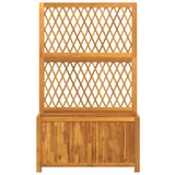 vidaXL Sadilica s rešetkom 100x32x165 cm od drva bagrema | shoptok.hr