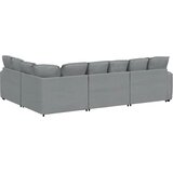  Modularna sofa s jastucima, tkanina, svijetlo siva | shoptok.hr