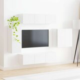  Namestitev na steno 6 pcs Bela - - Bela - 67.65 - 78,5 x 30 x 29,5 cm - 2025-vidaXL-Uvoz_2 | Shoptok.si