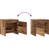 vidaXL Nočna omarica Stari les 45 x 34 x 44.5 cm Konstruiran les | Shoptok.si