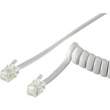 Zed Electronic Telefonski kabl spiralni za slušalicu, 2 m, bijeli, T6-2WB | Eponuda.ba