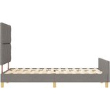  Krevetna konstrukcija Sivo-smeđa 120 x 200 cm tkanina | shoptok.hr