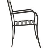  Vrtna klupa 125 cm čelična crna | shoptok.hr
