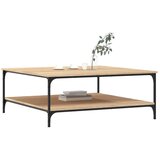 vidaXL Stolić za kavu boja hrasta 100 x 100 x 40 cm konstruirano drvo | shoptok.hr