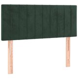 Box spring postelja z vzmetnico temno zelena 90x200 cm žamet, (20725354) | Shoptok.si