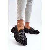 VINCEZA Black Flanila Women's Loafers with Strap | shoptok.hr