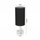  Brilagi - Stona lampa sa USB portom TABLON 1xE27/25W/230V bela/crna | Eponuda.com