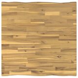  Stol za blagovanje s prirodnim rubom 60 x 55 x 75 cm - Izbijeljena i crna 60 x 55 x 75 cm Živi rub | shoptok.hr