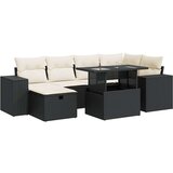 vidaXL 8-dijelni set vrtnih sofa od poliratana s jastucima crni | shoptok.hr