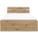 MID.YOU postelja s predalom 160 cm x 200 cm , bela, hrast artisan | Shoptok.si