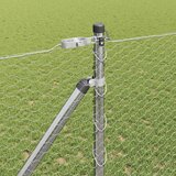  Heksagonalna ograda s stubom 10 x 1,2 m Pocinčani čelik Srebrna | shoptok.hr