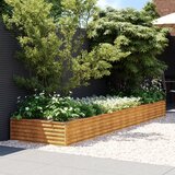 vidaXL Vrtna visoka greda 387x100x36 cm corten jeklo Cene