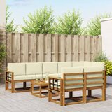  Set vanjskih sofa 9 kom. Prirodna i krem | shoptok.hr