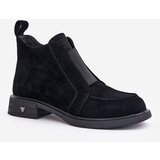 S. BARSKI Suede Low Ankle Boots With Flat Heel Insulated D&A | shoptok.hr