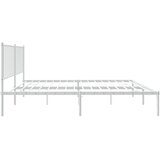  Metalni okvir za krevet s uzglavljem bijeli 135x190 cm | shoptok.hr
