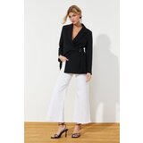 Trendyol Black Woven Accessory Detail Regular Blazer Jacket Cene