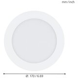 Eglo 32738 - LED RGB prigušiva ugradna plafonska svetiljka FUEVA-C LED/10,5W/230V | Eponuda.com