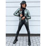 DStreet Women's quilted jacket BASEBALL dark green TY2562 | ePonuda.com