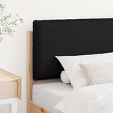  Tapecirani uzglavlje Prirodna i crna 90 cm Čvrsto borovo drvo | shoptok.hr