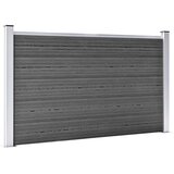  Set panela za ogradu WPC 699 x 105 cm crni | shoptok.hr