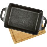 Mondex Servirna posoda iz litega železa Allesken LUXE 19x11x3 cm mat črna 1 kos, (5000212434) | Shoptok.si