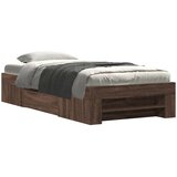 Furnova Posteljni okvir brez vzmetnice hrast 90x200 cm inženirski les, (21937558) | Shoptok.si