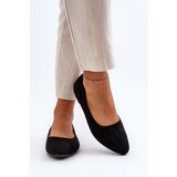 EVENTO PE1 Black Women's Suede Ballerina Flats Kommia | Shoptok.si